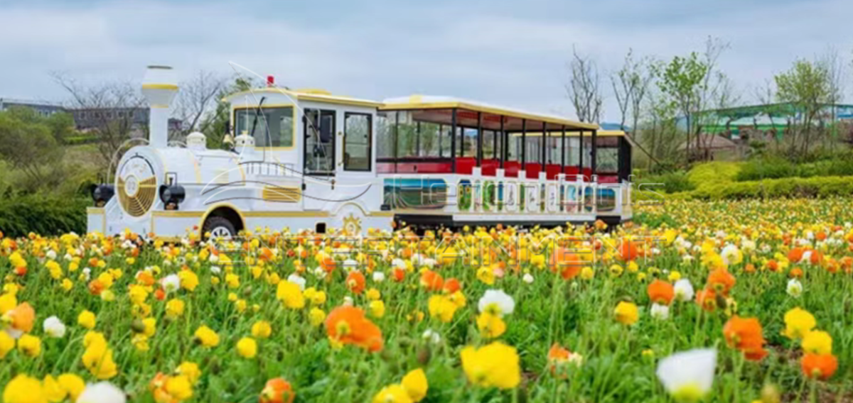 Proyecto de tren eléctrico sin raíles para visitas turísticas